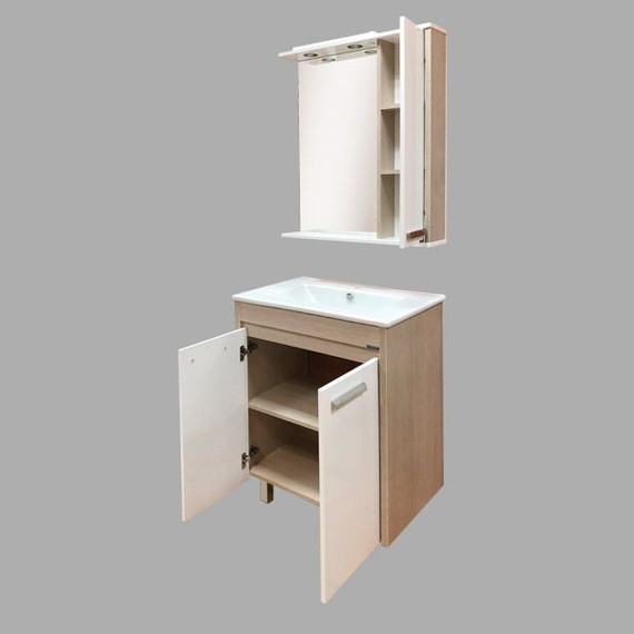 Зеркало-шкаф Comforty Тулуза 75 см, сосна лоредо фото 5