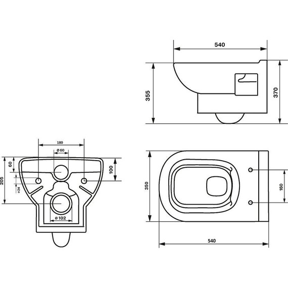Унитаз подвесной Оскольская керамика Norden Rimless 40302100005 с крышкой микролифт фото 3