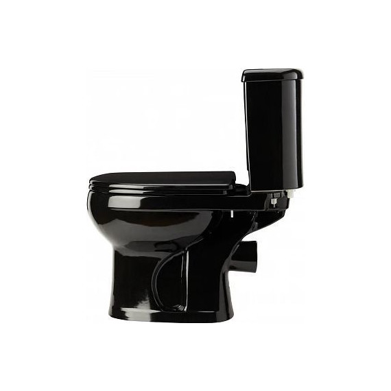 Унитаз-компакт Оскольская керамика Ирида Стандарт (горизонтальный выпуск) с полипропиленовой крышкой 40374130402, черный, Цвет производителя: чёрный - 4 Унитаз-компакт Оскольская керамика Ирида Стандарт (горизонтальный выпуск) с полипропиленовой крышкой 40374130402, черный, Цвет производителя: чёрный фото 4