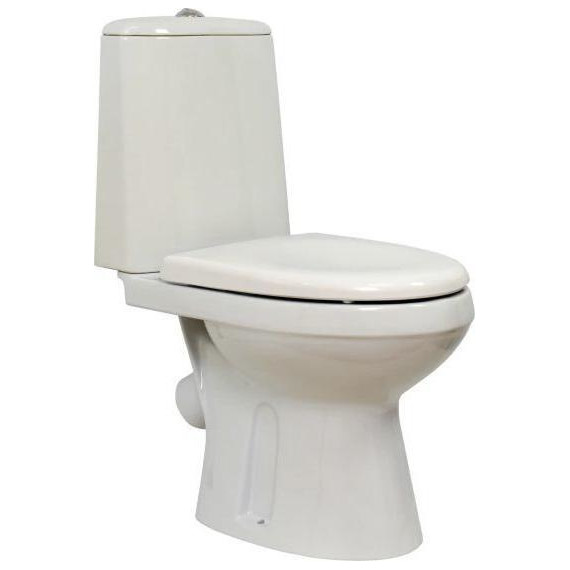 Унитаз-компакт Оскольская керамика Лея Люкс (косой выпуск) с крышкой дюропласт 41301130311 фото 2