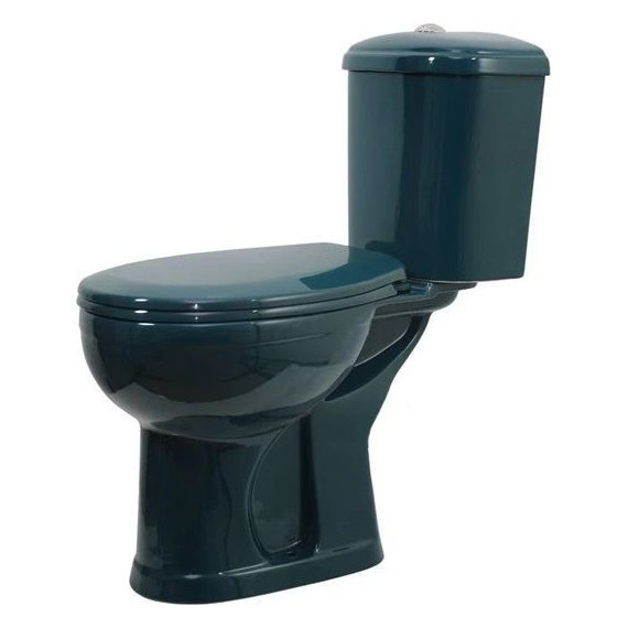 Унитаз-компакт Оскольская керамика Дора Комфорт с полипропиленовой крышкой 47325130402, зеленый, Цвет производителя: зелёный фото 2
