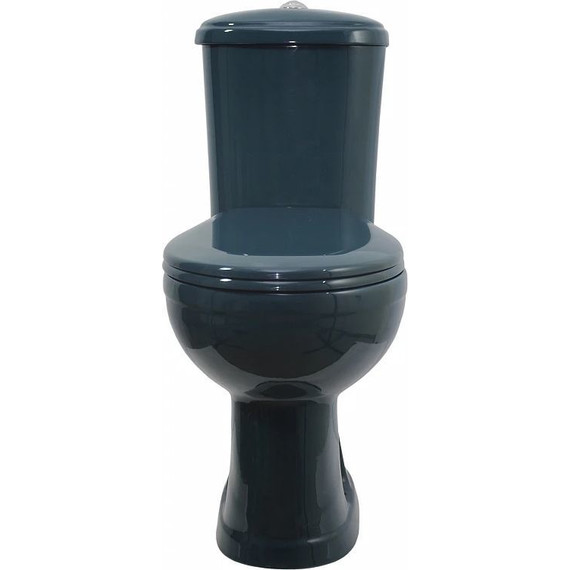 Унитаз-компакт Оскольская керамика Дора Комфорт с полипропиленовой крышкой 47325130402, зеленый, Цвет производителя: зелёный фото 3