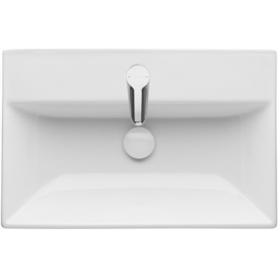 Тумба подвесная с раковиной Roca Oleta 60 см A857639806, белый глянцевый фото 12