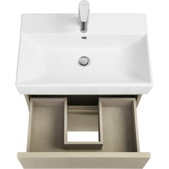 Тумба подвесная с раковиной Roca Oleta 60 см A857639515, капучино фото 4