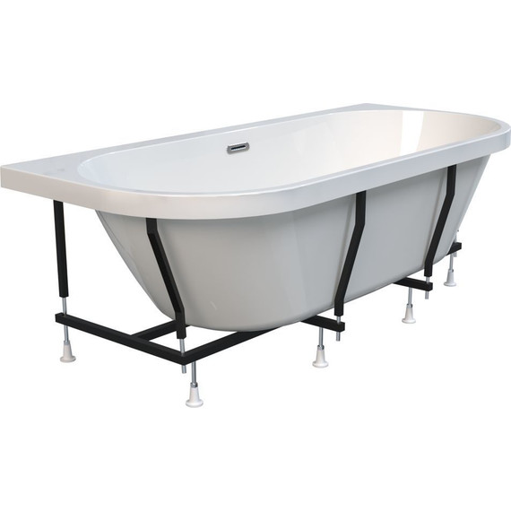 Ванна акриловая Радомир Вальс Макси 180x80 см, монолитная со сливом переливом Вальс фото 3