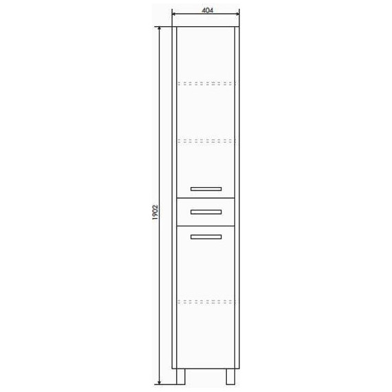 Пенал напольный Comforty Тулуза 40 см, сосна лоредо - 8 Пенал напольный Comforty Тулуза 40 см, сосна лоредо фото 8