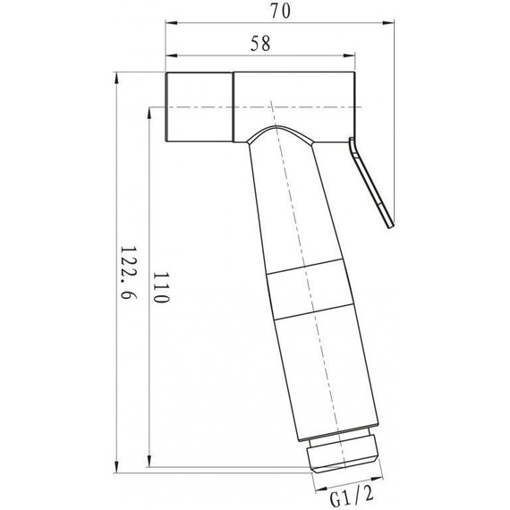 Гигиенический душ Belbagno Nova BB-BFS1-IN, сатин - 2 Гигиенический душ Belbagno Nova BB-BFS1-IN, сатин фото 2