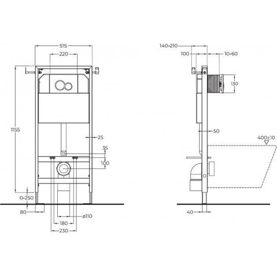 Инсталляция для унитаза BelBagno BB097SET.R.CR фото 11