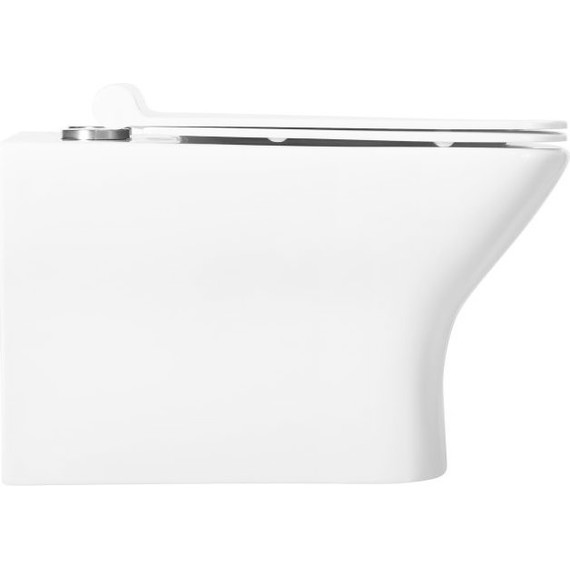 Унитаз подвесной безободковый Belbagno Romano BB248CHR-SM с крышкой микролифт фото 4