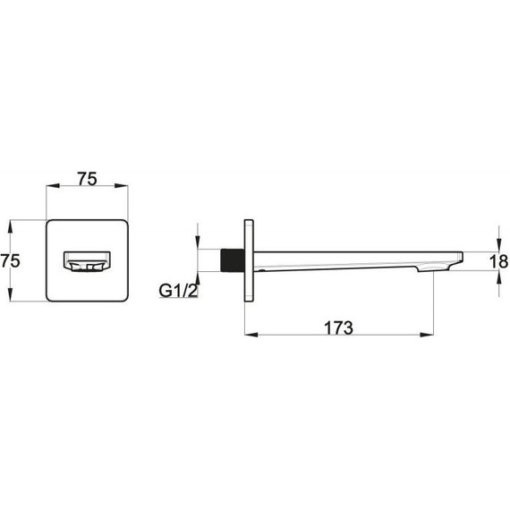 Излив для ванны BelBagno Carin CAR-BC-CRM - 2 Излив для ванны BelBagno Carin CAR-BC-CRM фото 2