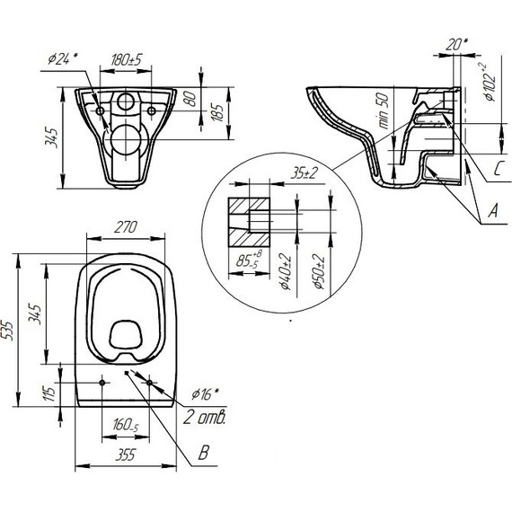 Инсталляция с подвесным унитазом Cersanit Carina XL Co Dpl Eo Slim + Link Pro A64122 - 22 Инсталляция с подвесным унитазом Cersanit Carina XL Co Dpl Eo Slim + Link Pro A64122 фото 22