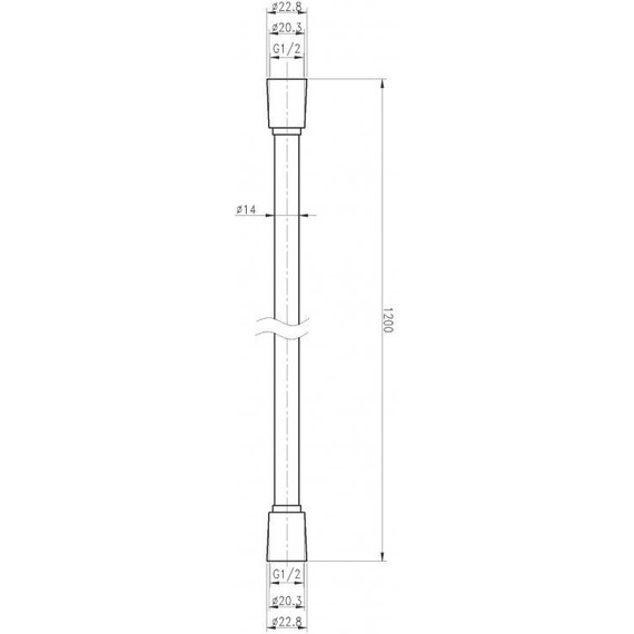 Душевой шланг Cezares 120 см CZR-FMD-120-01 - 2 Душевой шланг Cezares 120 см CZR-FMD-120-01 фото 2