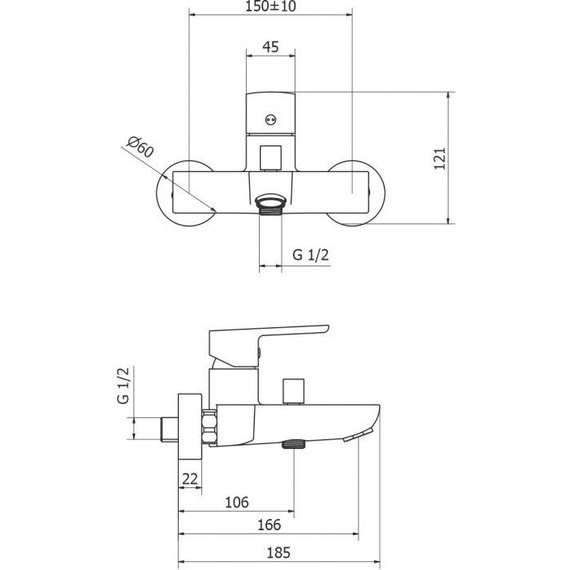 Смеситель для ванны Cezares FLORIAN-VM-01 фото 2