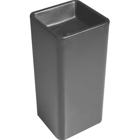 Раковина напольная SantiLine 41 см SL-4013MB, чёрный матовый фото 2