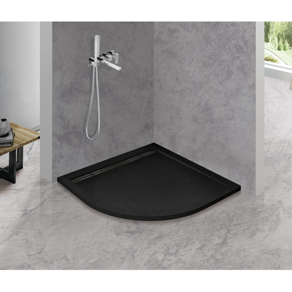 Мраморный поддон Cezares TRAY-AS-R-90-30-NERO 90х90 см, черный - 2 Мраморный поддон Cezares TRAY-AS-R-90-30-NERO 90х90 см, черный фото 2