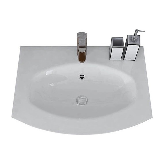 Тумба подвесная с раковиной Cezares Vague 70 см 54847, Rovere Sbiancato фото 3