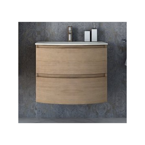 Тумба подвесная с раковиной Cezares Vague 70 см 54834, Rovere Tabacco фото 