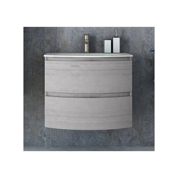 Тумба подвесная с раковиной Cezares Vague 70 см 54847, Rovere Sbiancato фото 