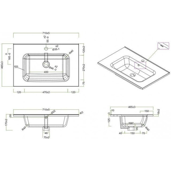 Тумба подвесная с раковиной BelBagno ETNA-H60-700-2C-SO-RW-P 70 см, Rovere Moro, Цвет фасада: Rovere Moro - 4 Тумба подвесная с раковиной BelBagno ETNA-H60-700-2C-SO-RW-P 70 см, Rovere Moro, Цвет фасада: Rovere Moro фото 4