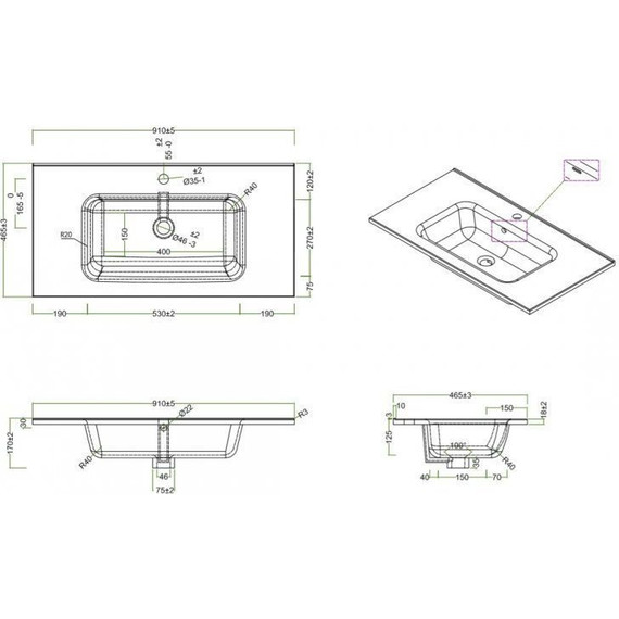 Тумба подвесная с раковиной BelBagno ETNA-H60-900-2C-SO-RW-P 90 см, Rovere Moro, Цвет фасада: Rovere Moro - 3 Тумба подвесная с раковиной BelBagno ETNA-H60-900-2C-SO-RW-P 90 см, Rovere Moro, Цвет фасада: Rovere Moro фото 3