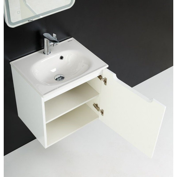 Тумба подвесная с раковиной BelBagno ETNA-500-1A-SO-BL-P-R 50 см, Bianco Lucido, Цвет фасада: Bianco Lucido - 3 Тумба подвесная с раковиной BelBagno ETNA-500-1A-SO-BL-P-R 50 см, Bianco Lucido, Цвет фасада: Bianco Lucido фото 3