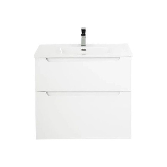 Тумба подвесная с раковиной BelBagno ETNA-H60-600-2C-SO-BL-P 60 см, Bianco Lucido, Цвет фасада: Bianco Lucido фото 