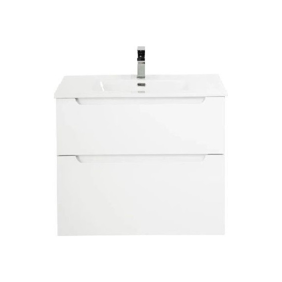 Тумба подвесная с раковиной BelBagno ETNA-H60-700-2C-SO-BL-P 70 см, Bianco Lucido, Цвет фасада: Bianco Lucido фото 