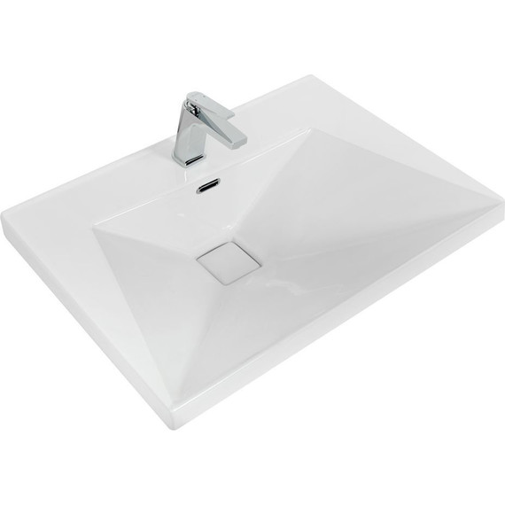 Тумба подвесная с раковиной Cezares MOLVENO-80-2C-SO-NC 80 см, Noce Chiaro фото 4