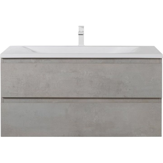Тумба подвесная с раковиной Cezares MOLVENO-80-2C-SO-BET 80 см, Beton фото 