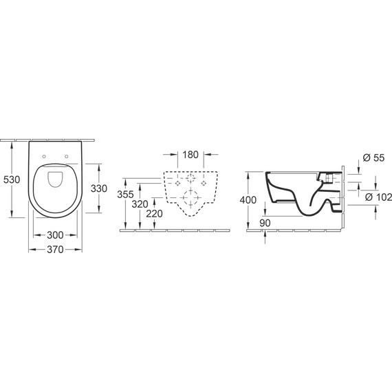 Унитаз подвесной безободковый Villeroy&Boch Avento 5656RS01 с крышкой микролифт фото 15