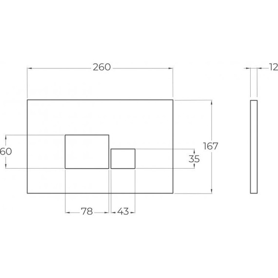 Кнопка смыва BelBagno BB070CR.MAT, хром матовый - 2 Кнопка смыва BelBagno BB070CR.MAT, хром матовый фото 2