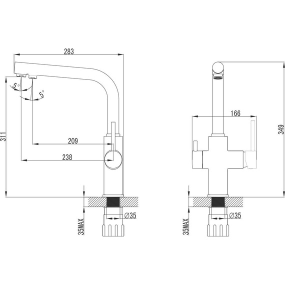 Смеситель для кухни Lemark Comfort LM3060C - 2 Смеситель для кухни Lemark Comfort LM3060C фото 2