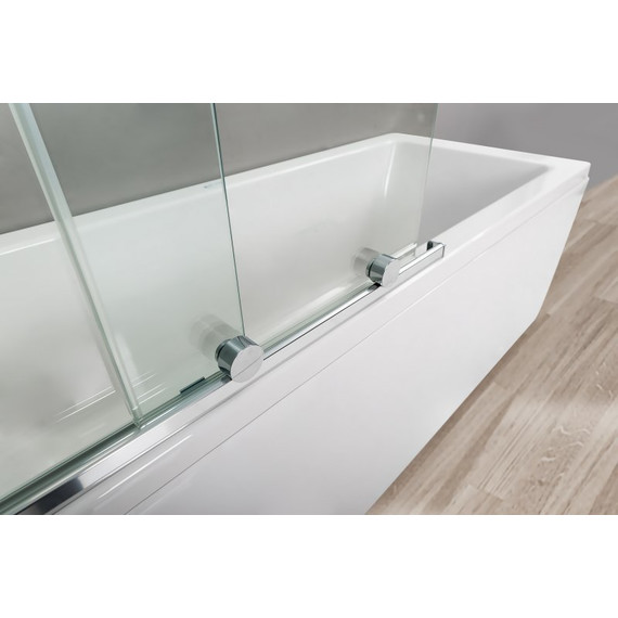 Шторка для ванны Cezares 100 см STREAM-VFS-11-100/150-C-Cr (стекло 8 мм), хром/прозрачное - 5 Шторка для ванны Cezares 100 см STREAM-VFS-11-100/150-C-Cr (стекло 8 мм), хром/прозрачное фото 5