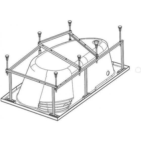 Каркас для ванны Santek Эдера 170x100 см 1.WH50.1.666 фото 3