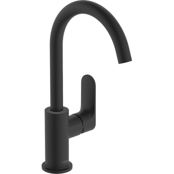 Смеситель для раковины Hansgrohe Rebris S 72536670, черный матовый фото 