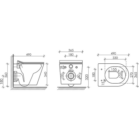 Унитаз подвесной ceramicanova Balearica Rimless CN6000 с тонкой крышкой микролифт, Цвет производителя: белый фото 8