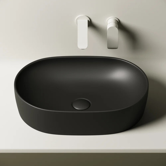 Раковина-чаша ceramicanova Element 60 см CN6047MB, черный матовый фото 3