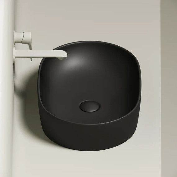 Раковина-чаша ceramicanova Element 60 см CN6047MB, черный матовый фото 4