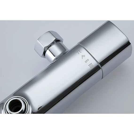 Душевая стойка с термостатом Gappo G2495-71, Цвет производителя: хром - 6 Душевая стойка с термостатом Gappo G2495-71, Цвет производителя: хром фото 6