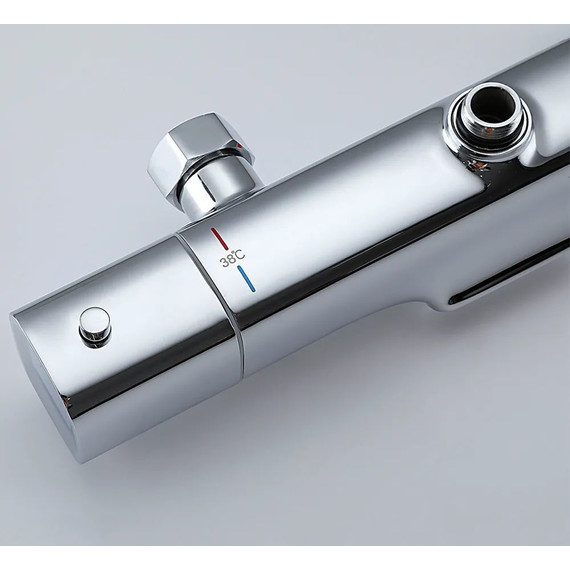 Душевая стойка с термостатом Gappo G2495-71, Цвет производителя: хром - 7 Душевая стойка с термостатом Gappo G2495-71, Цвет производителя: хром фото 7