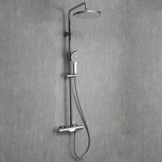 Душевая стойка с термостатом Gappo G2495-71, Цвет производителя: хром - 8 Душевая стойка с термостатом Gappo G2495-71, Цвет производителя: хром фото 8