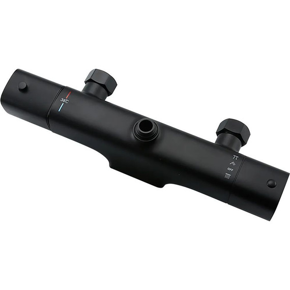 Душевая стойка с термостатом Gappo G2495-76, черный, Цвет производителя: чёрный - 4 Душевая стойка с термостатом Gappo G2495-76, черный, Цвет производителя: чёрный фото 4