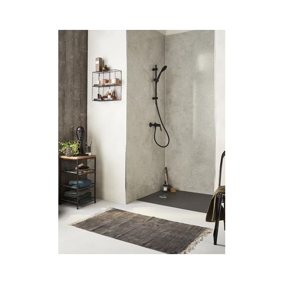 Мраморный поддон Jacob Delafon Tolbiac 120х80 см E6D331RU-NGM, черный матовый фото 3