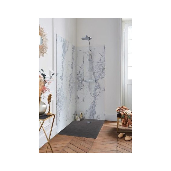 Мраморный поддон Jacob Delafon Tolbiac 120х80 см E6D331RU-NGM, черный матовый фото 4