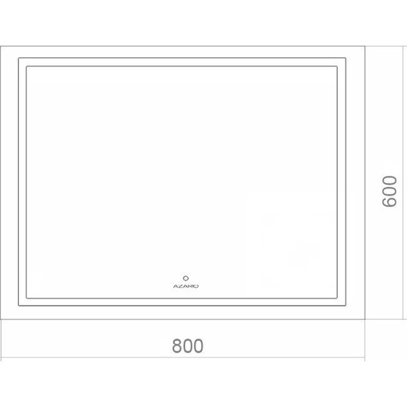 Зеркало Azario 80 см AZ-Z-046-1CS - 11 Зеркало Azario 80 см AZ-Z-046-1CS фото 11