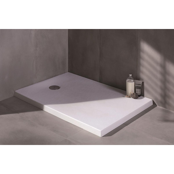 Мраморный поддон Jacob Delafon Tolbiac 90х90 см E6D327RU-WPM, белый матовый фото 3