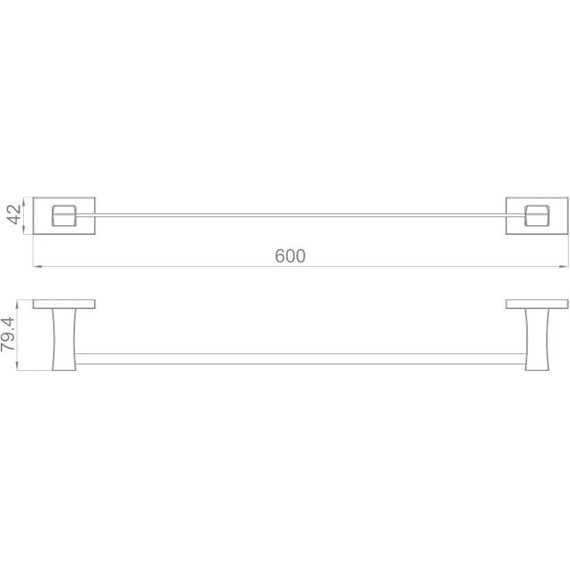 Полотенцедержатель Gappo G0701-6, цвет чёрный фото 2