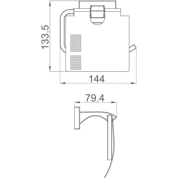 Держатель для туалетной бумаги Gappo G0703-6, цвет чёрный - 2 Держатель для туалетной бумаги Gappo G0703-6, цвет чёрный фото 2
