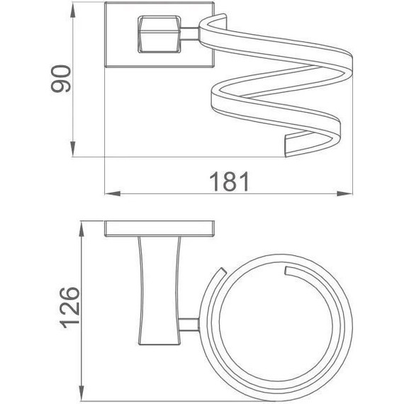 Держатель для фена Gappo G0728-6, цвет чёрный фото 2