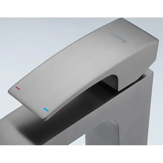 Смеситель для раковины высокий Gappo G1007-89, оружейная сталь фото 3